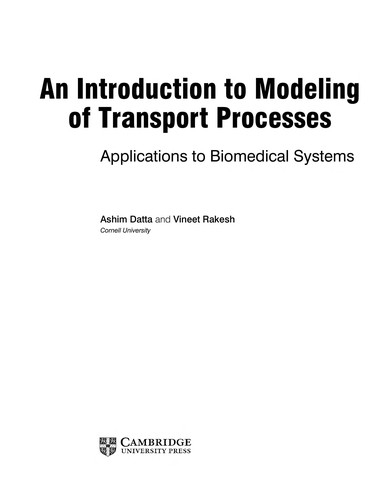 An Introduction to Modeling of Transport Processes