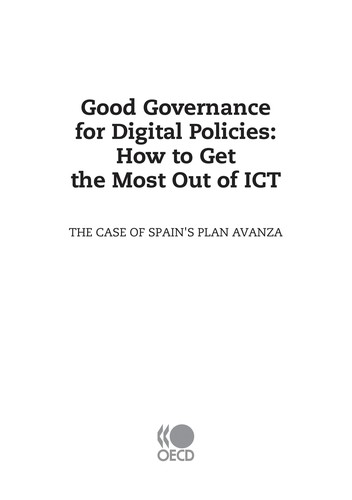 Good Governance for Digital Policies