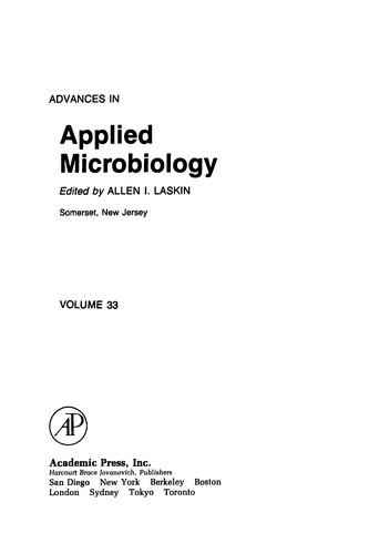 Advances in Applied Microbiology, Vol. 33