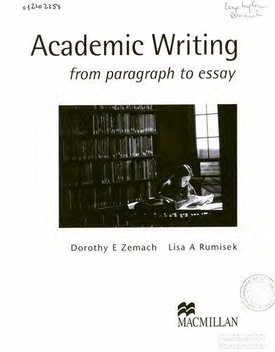 Academic Writing: From Paragraph to Essay
