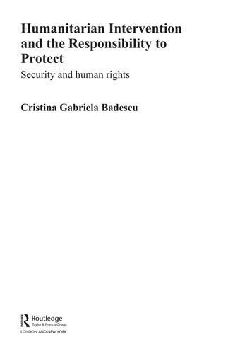 Humanitarian Intervention and the Responsibility to Protect