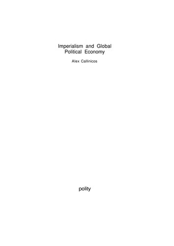 Imperialism and global political economy