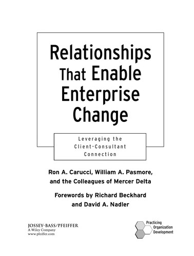 Relationships that Enable Enterprise Change