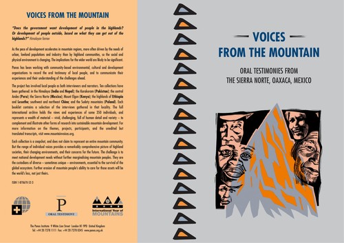 Oral testimonies from the Sierra Norte, Oaxaca, Mexico