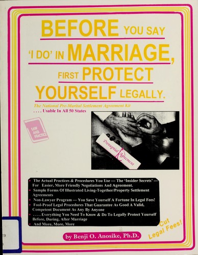 Before You Say "I Do" in Marriage, First Protect Yourself Legally