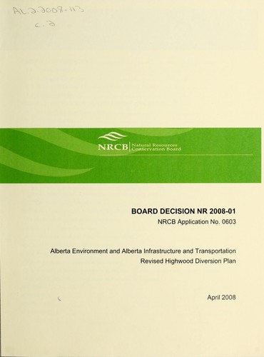 Revised Highwood Diversion Plan