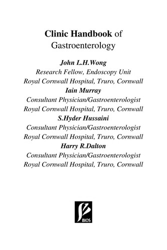 Clinic Handbook of Gastroenterology