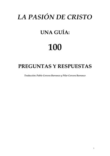 Una gui a de la Pasio n