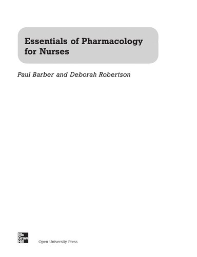 Essentials of Pharmacology for Nurses