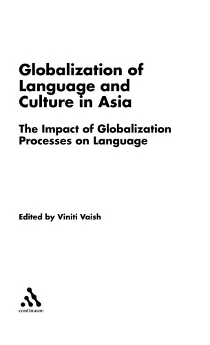 Globalization of Language and Culture in Asia