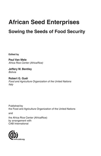 African seed enterprises