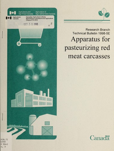 Apparatus for Pasteurizing Red Meat Carcasses