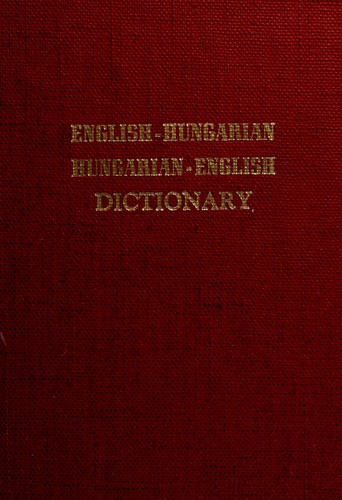 English-Hungarian, Hungarian-English Dictionary