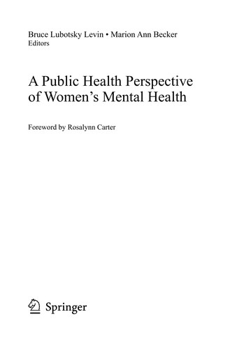 A public health perspective of women's mental health