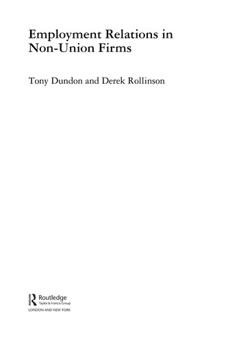 Employment Relations in Non-Union Firms