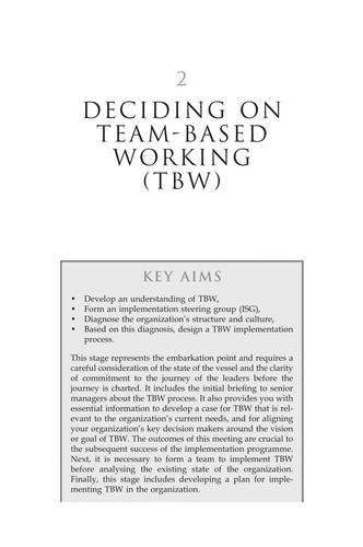 Building team-based working