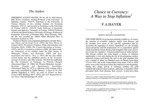 Choice in Currency