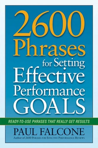2600 phrases for setting effective performance goals