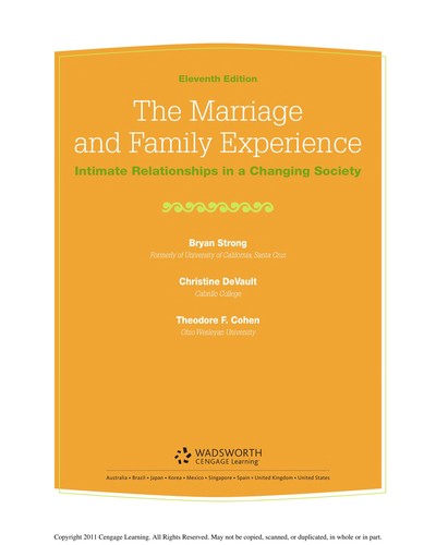 The Marriage and Family Experience
