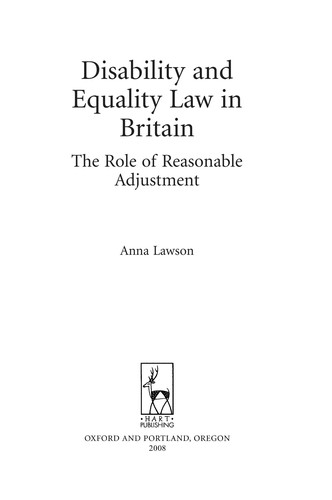 Disability and equality law in Britain