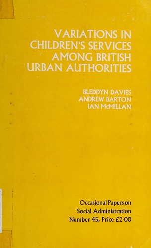 Variations in Children's Services Among British Urban Authorities