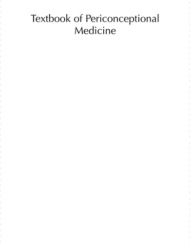 Textbook of Periconceptional Medicine