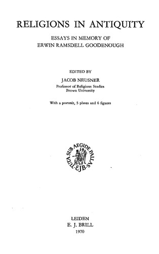 Religions in Antiquity