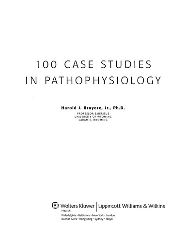 100 Case Studies in Pathophysiology