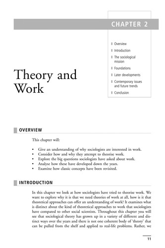 Work and society