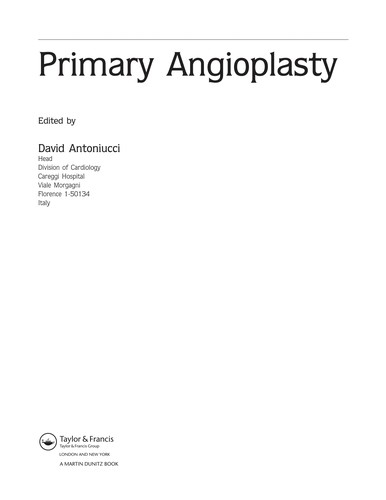 Primary angioplasty