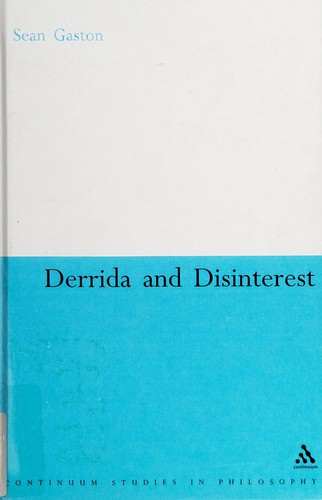 Derrida and Disinterest