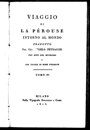 Viaggio di La Pérouse intorno al mondo