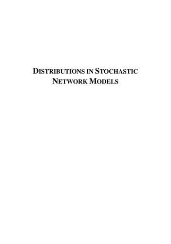 Distributions in Stochastic Network Models