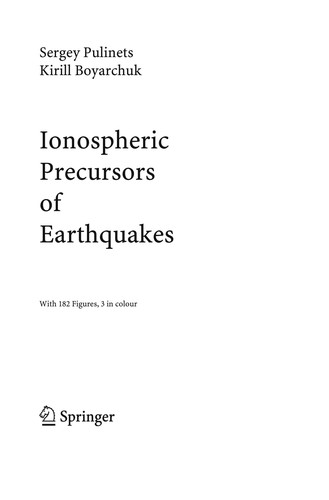 Ionospheric Precursors of Earthquakes
