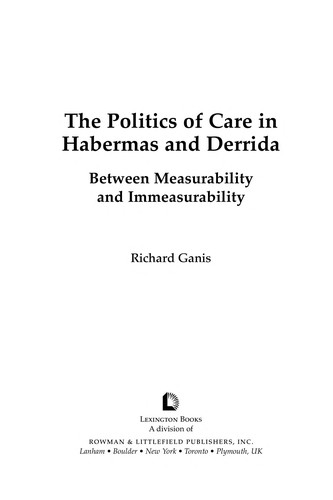 The politics of care in Habermas and Derrida