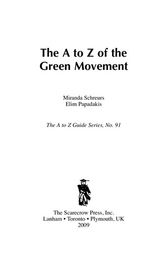 The A to Z of the Green Movement