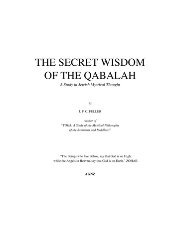 Secret Wisdom of Qabalah