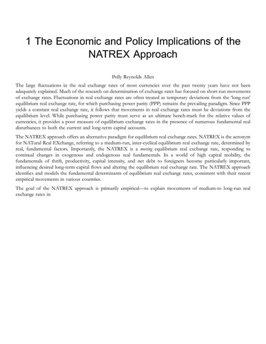 Fundamental determinants of exchange rates