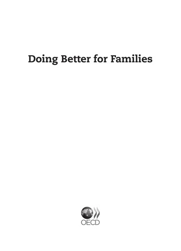Doing Better for Families