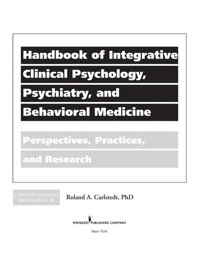 Handbook of Integrative Clinical Psychology, Psychiatry, and Behavioral Medicine