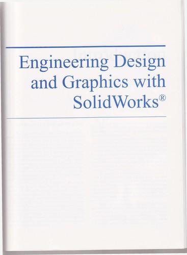 Engineering Design and Graphics with SolidWorks