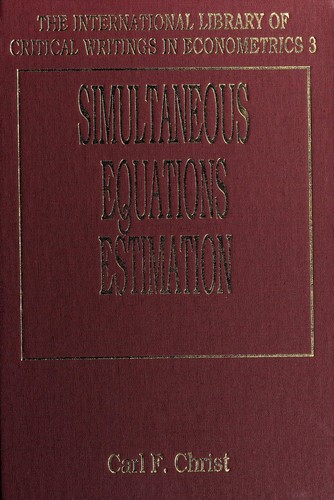 Simultaneous equations estimation