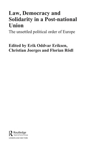 Law, Democracy and Solidarity in a Post-National Union