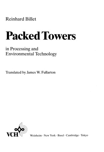 Packed Towers in Processing and Environmental Technology