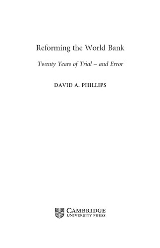 Reforming the World Bank