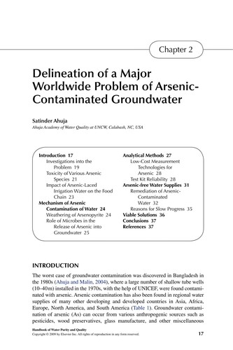 Handbook of Water Quality and Purity