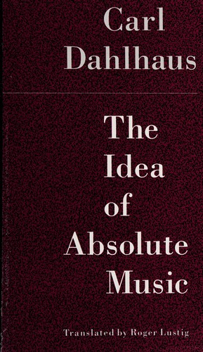 The idea of absolute music