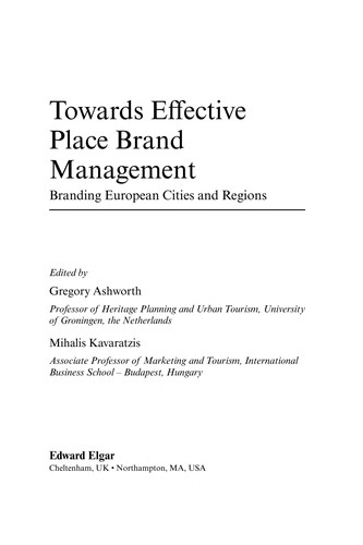 Towards effective place brand management