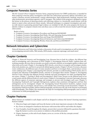 Investigating Networking Intrusions and Cybercrime