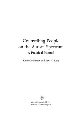 Counselling People on the Autism Spectrum